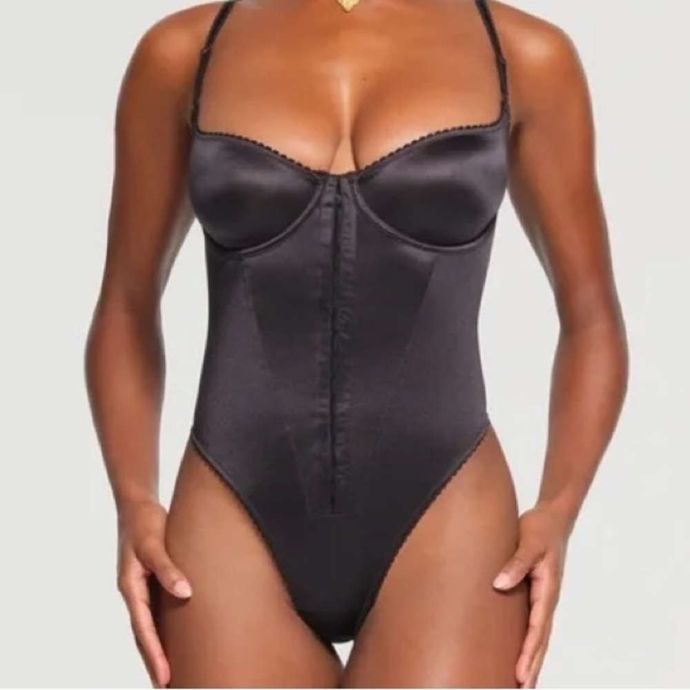 Skims satin stretch bodysuit